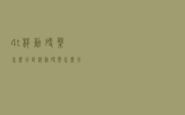 4t移动硬盘怎么分区（移动硬盘怎么分区）
