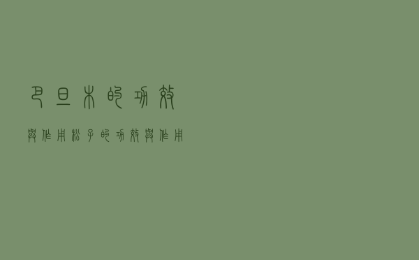 巴旦木的功效与作用（松子的功效与作用）
