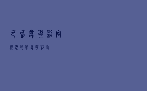 芭蕾舞体罚室视频（芭蕾舞体罚室）