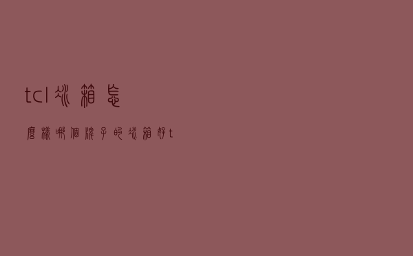 tcl冰箱怎么样哪个牌子的冰箱好（tcl冰箱怎么样）