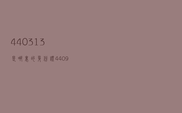 440313是哪里的身份证（440923是哪里的身份证）