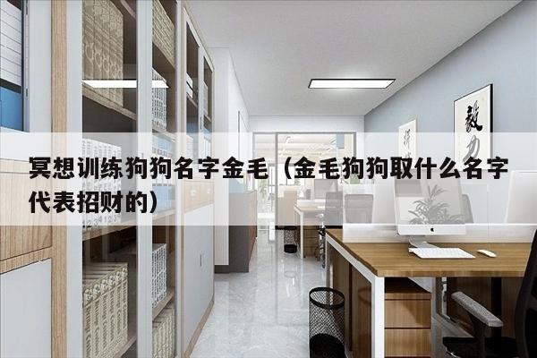 冥想训练狗狗名字金毛（金毛狗狗取什么名字代表招财的）