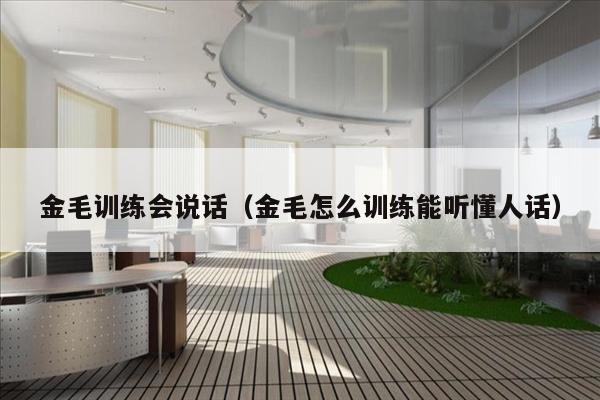 金毛训练会说话（金毛怎么训练能听懂人话）