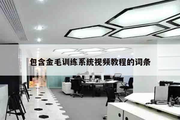 包含金毛训练系统视频教程的词条