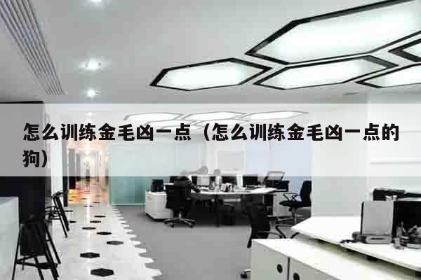 怎么训练金毛凶一点（怎么训练金毛凶一点的狗）