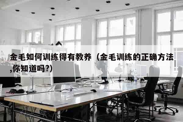金毛如何训练得有教养（金毛训练的正确方法,你知道吗?）