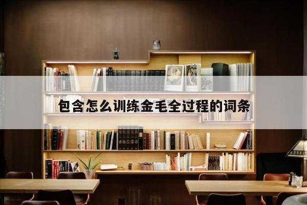 包含怎么训练金毛全过程的词条