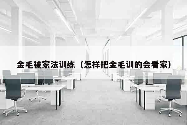 金毛被家法训练（怎样把金毛训的会看家）