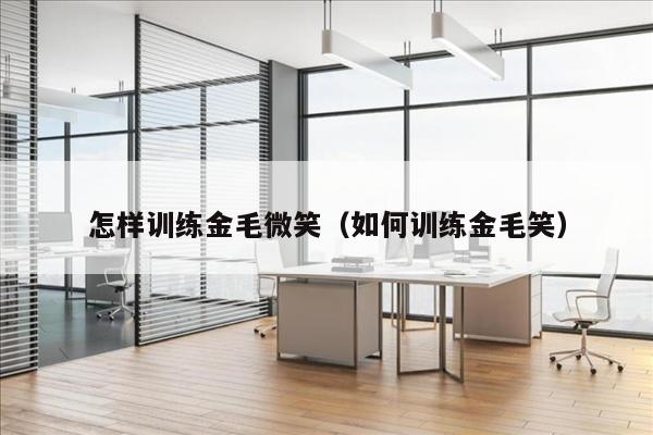 怎样训练金毛微笑（如何训练金毛笑）