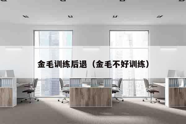 金毛训练后退（金毛不好训练）