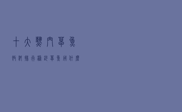 十大热门草鱼饵料排行榜（钓草鱼用什么鱼饵好）