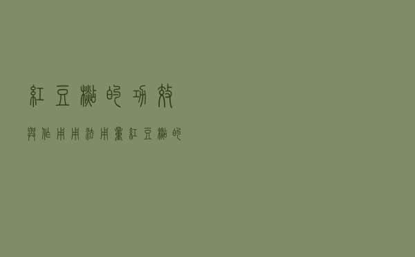 红豆杉的功效与作用用法用量（红豆杉的功效与作用）