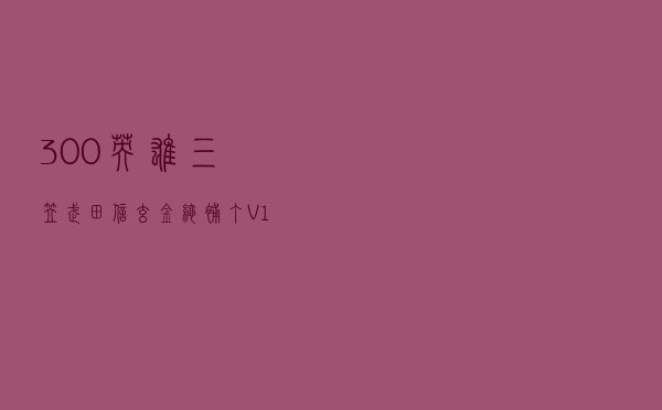 300英雄三笠武田信玄金绳补丁 V10 免费版（300英雄三笠武田信玄金绳补丁 V10 免费版功能简介）
