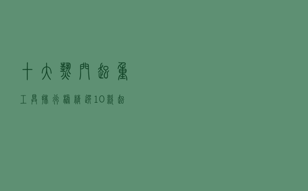十大热门起重工具排行榜（精选10款起重工具品牌产品）