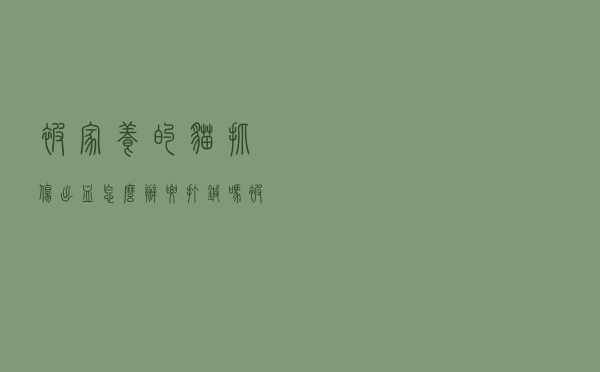 被家养的猫抓伤出血怎么办要打针吗（被家养的猫抓伤出血怎么办）