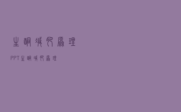 生酮减肥原理PPT（生酮减肥原理）