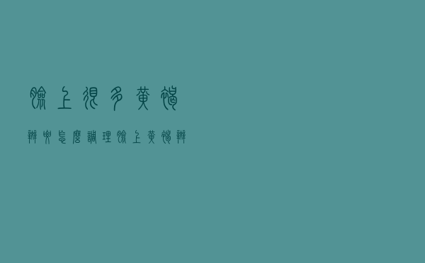 脸上很多黄褐斑要怎么调理（脸上黄褐斑怎么调理 面部黄褐斑的调理方法有哪些）