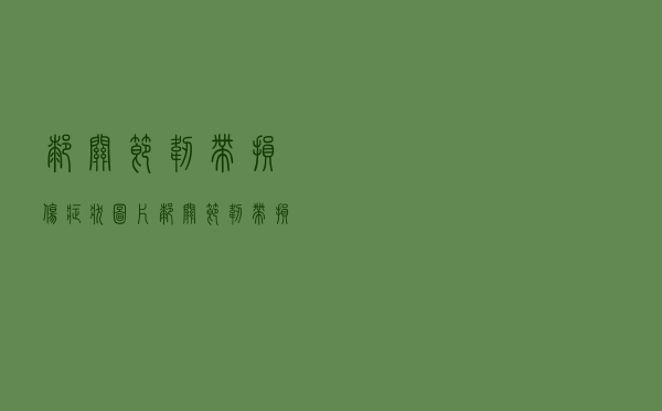 膝关节韧带损伤症状图片（膝关节韧带损伤症状）