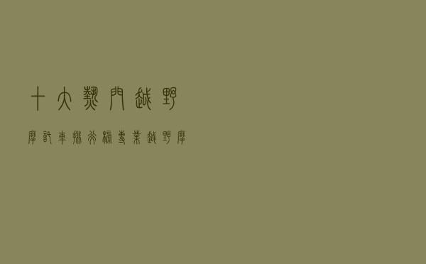 十大热门越野摩托车排行榜（专业越野摩托车推荐）