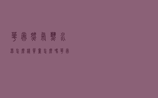 华帝燃气热水器怎么样质量怎么吗（华帝燃气热水器怎么样）