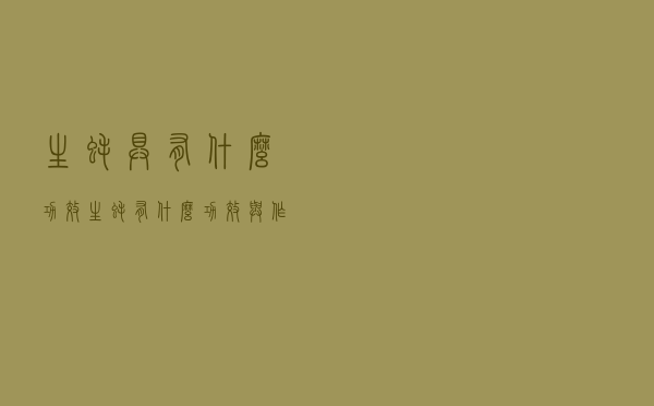 生蚝具有什么功效（生蚝有什么功效与作用）