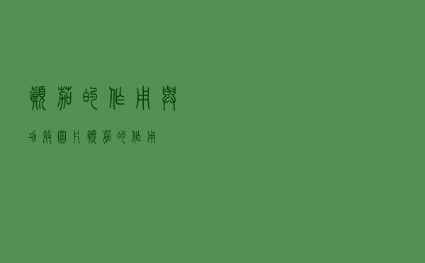 颠茄的作用与功效图片（颠茄的作用）