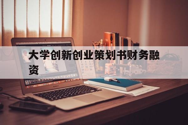 大学创新创业策划书财务融资(大学生创新创业财务计划怎么写)