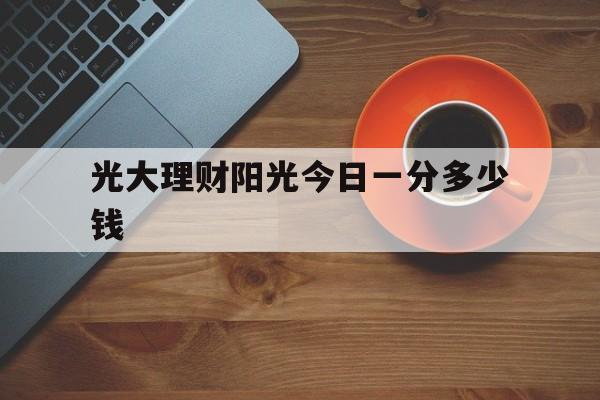 光大理财阳光今日一分多少钱(光大理财阳光金增利稳健季开1号)